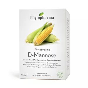 Unterstützen Sie die Gesundheit Ihres Harntrakts mit D-Mannose, einem natürlichen Zucker, der die Anhaftung von E. coli-Bakterien an Blasenzellen verhindert. Entdecken Sie Phytopharma D-Mannose Tabletten bei vitamister.