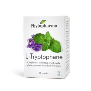 Phytopharma L-Tryptophane Capsules, 60 pièces, complément alimentaire premium pour le bien-être mental et la relaxation, est disponible en Suisse chez vitamister.