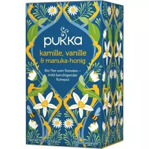 Pukka Thé à la camomille, à la vanille et au miel de Manuka biologique (20 sachets)