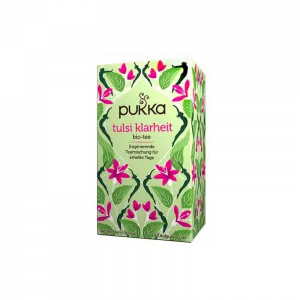Pukka Herbs Tulsi Clarté d'Esprit Thé - 20 Sachets Bio disponibles en Suisse.