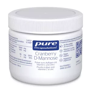 Pure Encapsulations Cranberry D-Mannose Pulver - hochwertiges Gesundheitsergänzungsmittel erhältlich bei vitamister in der Schweiz.
