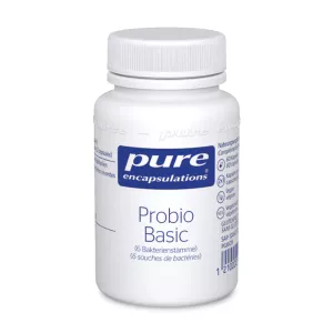 Pure Encapsulations Probio Basic probiotic supplement with 20 billion CFU for digestive and immune health. Buy online at vitamister Switzerland.