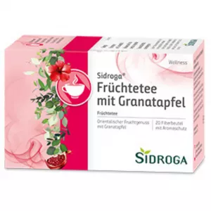 Sidroga Früchtetee mit Granatapfel
pomerganate tea
Infusion aux fruits avec grenade
