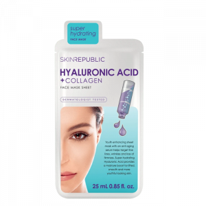 Skin Republic Hyaluronic Acid + Collagen Face Sheet Mask