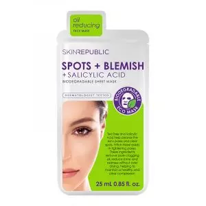 Skin Republic Spots + Blemish Gesichtstuchmaske (25 ml)