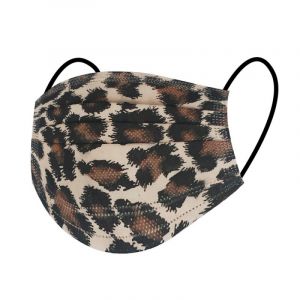 TIMASK 50 Leopard Type IIR Face Masks Disposable 3 Ply