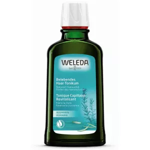 Weleda Revitalizing Hair Tonic with rosemary oil for healthy scalp and hair.
